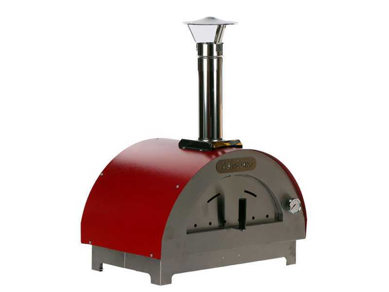 AgriEuro Quattro Stagioni - Pizza Holzbackofen f&uuml;r den Au&szlig;enbereich - 1 Pizza