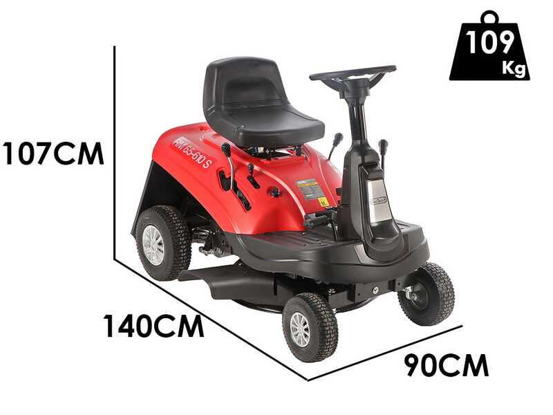 Geotech RM 65-610 S- Aufsitzm&auml;her Minirider- 196ccm Motor mit E-Starter