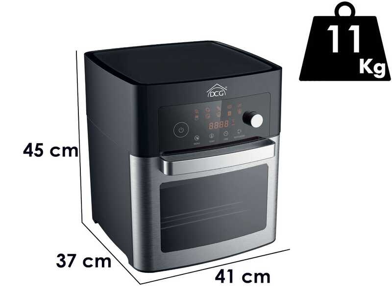 DCG FR3615D - Hei&szlig;luftfritteuse mit digitaler Anzeige - 15 l
