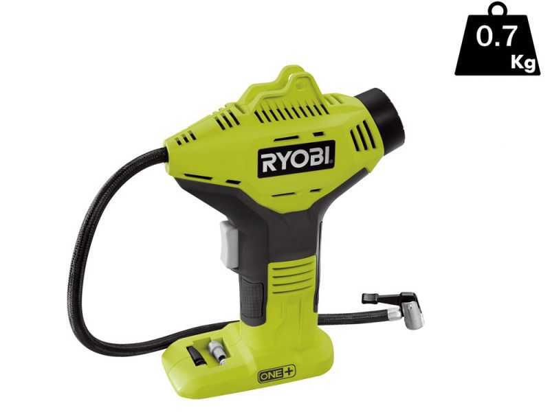 Ryobi R18PI-0 - Tragbarer Akku-Kompressor - 18V - OHNE BATTERIE UND BATTERIE-LADEGER&Auml;T