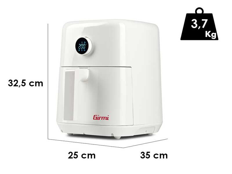 Girmi FG86 Ecofrit Easy - Hei&szlig;luftfritteuse mit digitaler Anzeige