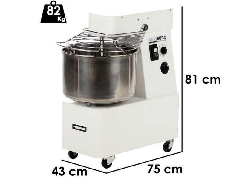 Mixer 3000 H2O - Spiralkneter mit hoher Hydratation - Fassungsverm&ouml;gen 24 kg - 400V