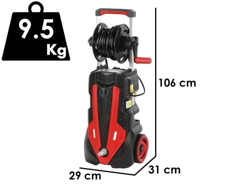GeoTech Blasty 180 - Hochdruckreiniger mit professioneller Lanze + Kit Terrassenreiniger/Schlauchreinigung - 180 bar - 450 l/h