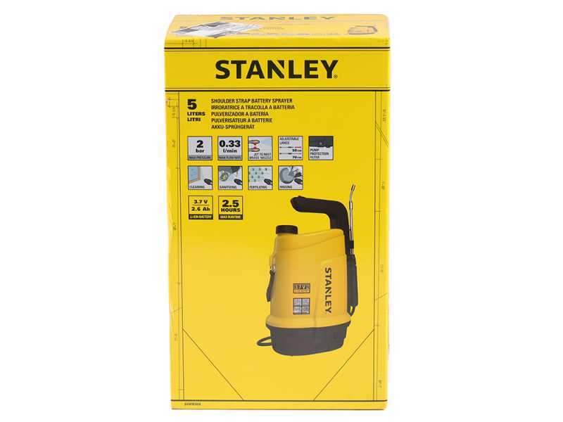 Stanley SXSPBS05E - R&uuml;ckenspr&uuml;hpumpe - 5 Liter - 3,7V - 2,6Ah