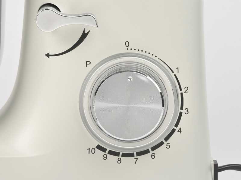 Girmi IM46 Kneedmachine 8L Gastronomo – 1400W (max. 1800W), planetaire mengbeweging, 6 snelheden Pulse, RVS kom met deksel, grijs Girmi IM46 Kneedmachine 8L Gastronomo – 1400W (max. 1800W), planetaire mengbeweging, 6 snelheden Pulse, RVS kom met deksel, grijs