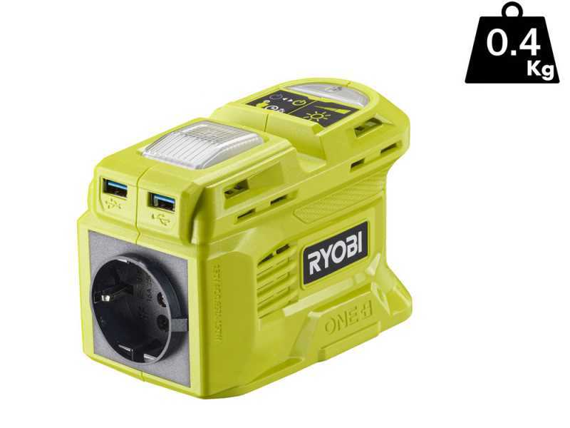 Ryobi RY18BI150B-0 - Wechselrichter 18V 2Ah - Leistung 150 W - Aufladefunktion