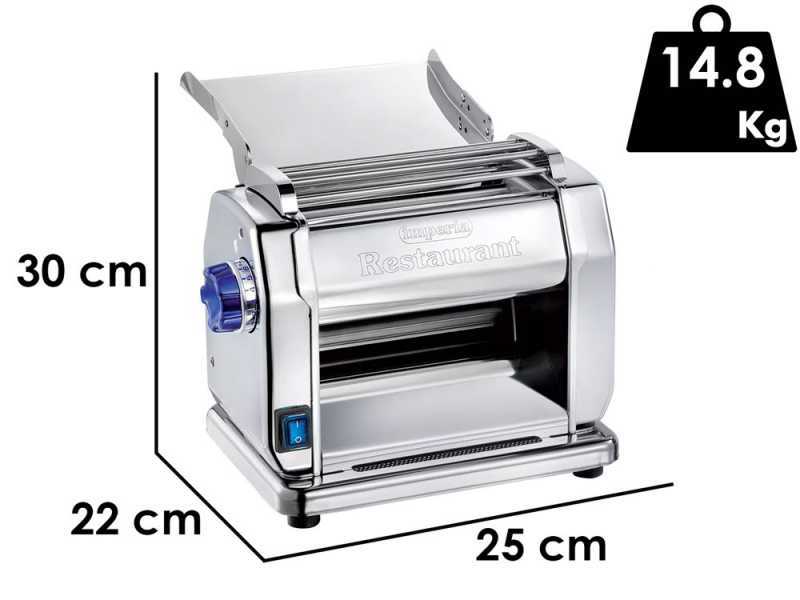 Imperia New Restaurant Professional Ruvida - Elektro Nudelmaschine aus Edelstahl 160 W