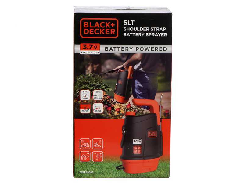 Black &amp; Decker BXSPBS05E - Akku-R&uuml;ckenspr&uuml;hpumpe - 5 Liter - 3,7V - 2,6Ah