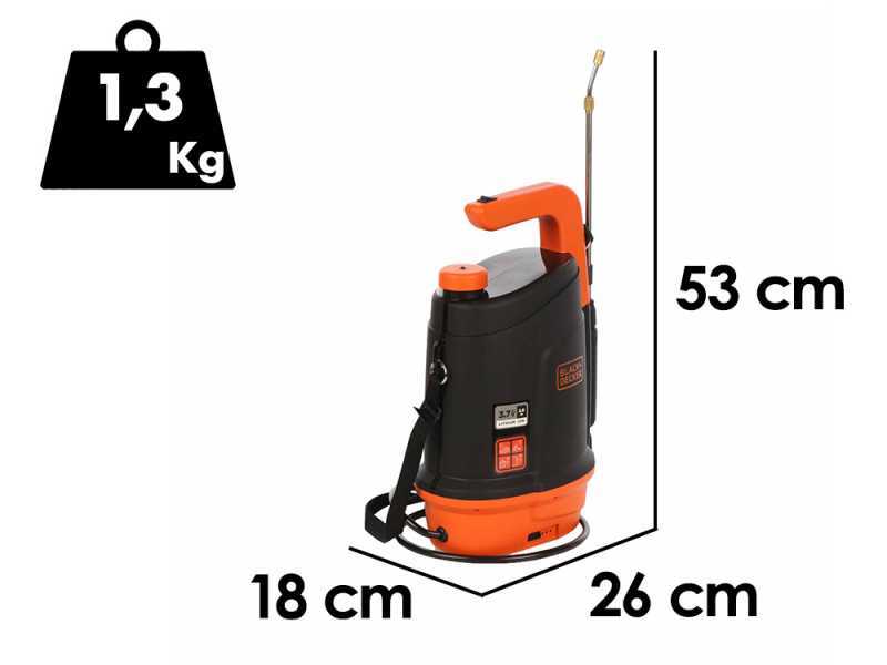 Black &amp; Decker BXSPBS05E - Akku-R&uuml;ckenspr&uuml;hpumpe - 5 Liter - 3,7V - 2,6Ah