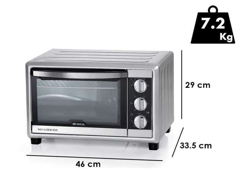 Ariete Bon Cuisine 250 - Minibackofen  mit Ober- und Unterhitze - 25 lt 1500W