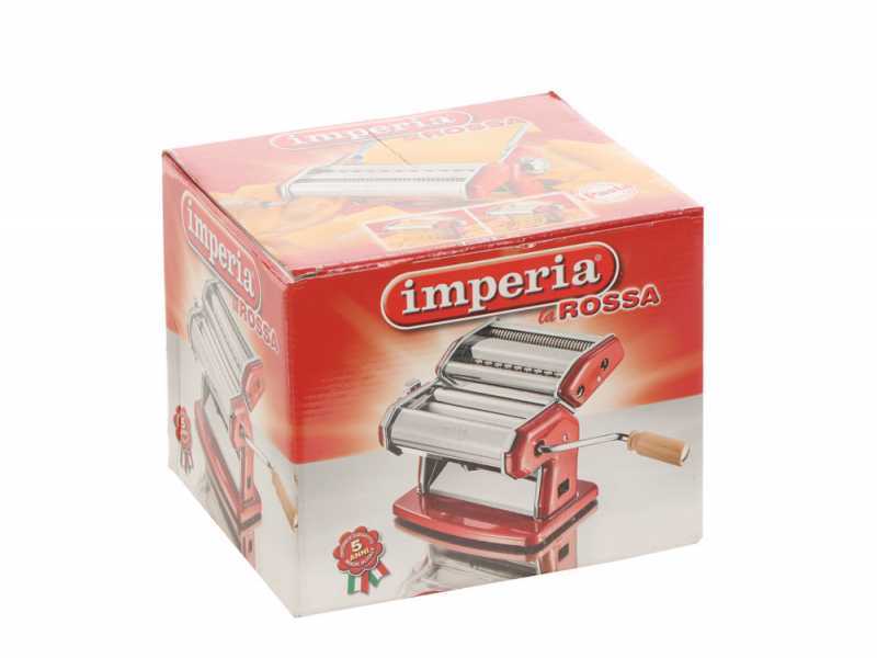 Imperia iPasta T.6,5/12 mm Ruvida Schwarz - Manuelle Nudelmaschine aus Edelstahl