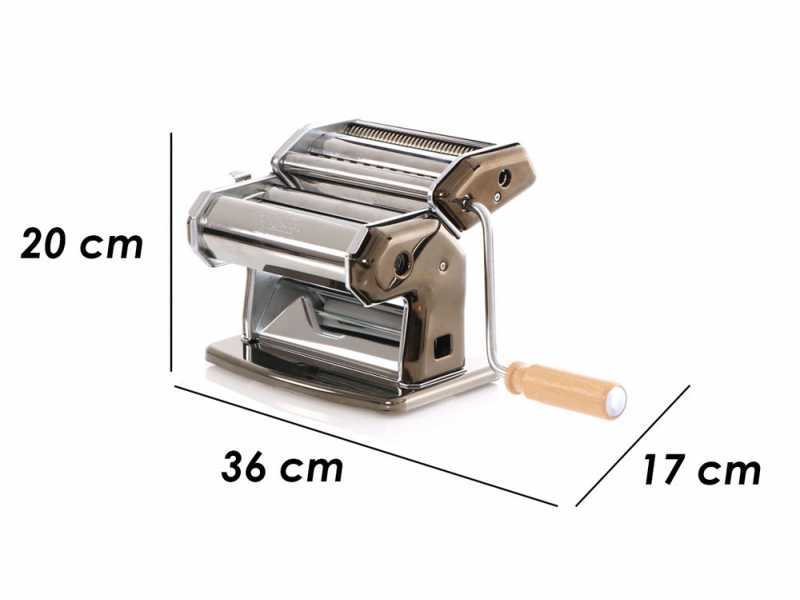 Imperia iPasta T.6,5/12 mm Ruvida Schwarz - Manuelle Nudelmaschine
