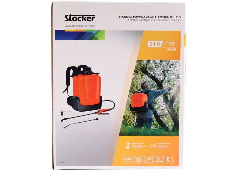 Stocker Ergomist 12 - Akku-R&uuml;ckenspritze - 12 L Tank - 21 V - SOLO - OHNE AKKU UND LADEGER&Auml;T