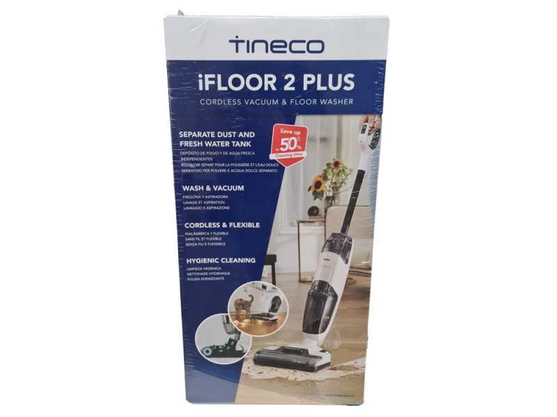 Tineco iFloor 2 Plus - Nass-/ Trockensauger Kabellos 3 in 1: Wischen, Abziehen und Saugen