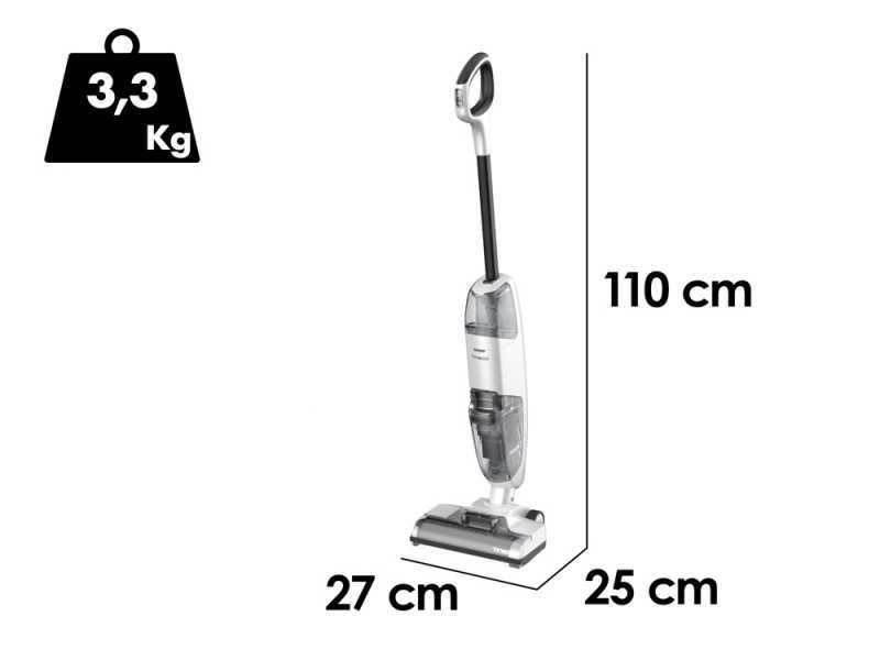 Tineco iFloor 2 Plus - Nass-/ Trockensauger Kabellos 3 in 1: Wischen, Abziehen und Saugen
