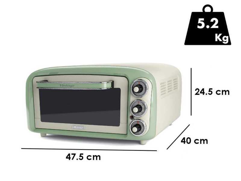 Ariete Vintage Verde - Minibackofen - 18 lt 1380W