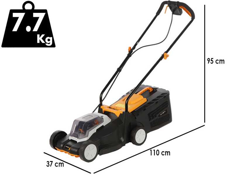 Batavia 7064713 - Akku-Rasenm&auml;her - 18 V 4 Ah - Schnittbreite 32 cm