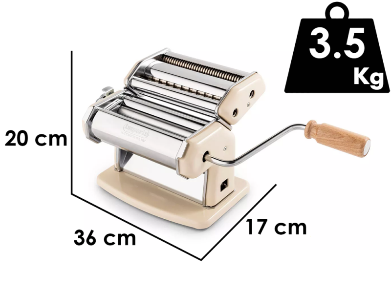 Imperia iPasta T.2/6,5 mm Crema - manuelle Nudelmaschine