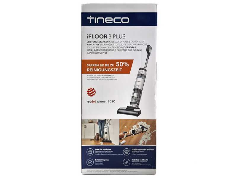 Tineco iFloor 3 Plus  - Nass-/ Trockensauger Kabellos 3 in 1: Wischen, Abziehen und Saugen
