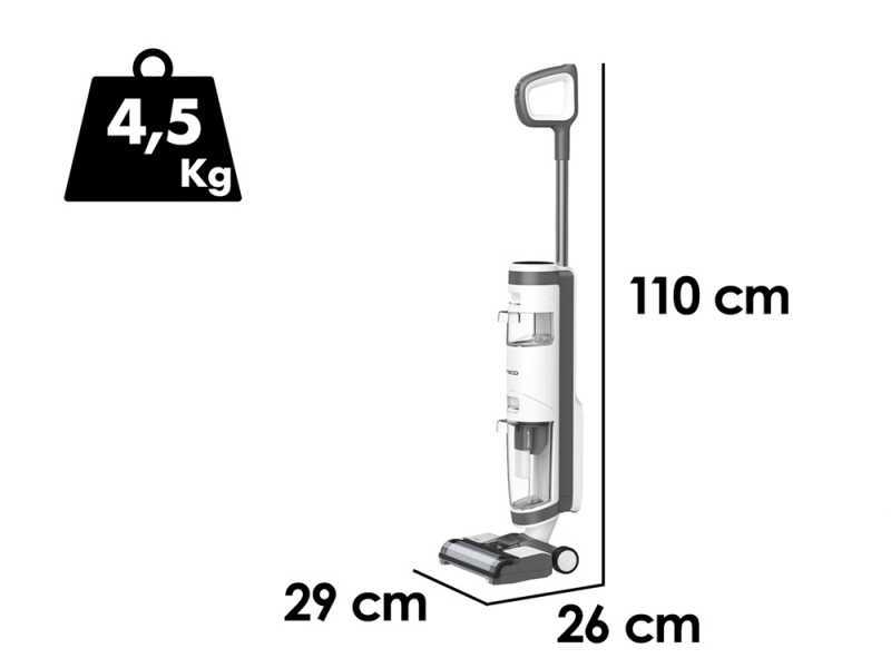 Tineco iFloor 3 Plus  - Nass-/ Trockensauger Kabellos 3 in 1: Wischen, Abziehen und Saugen