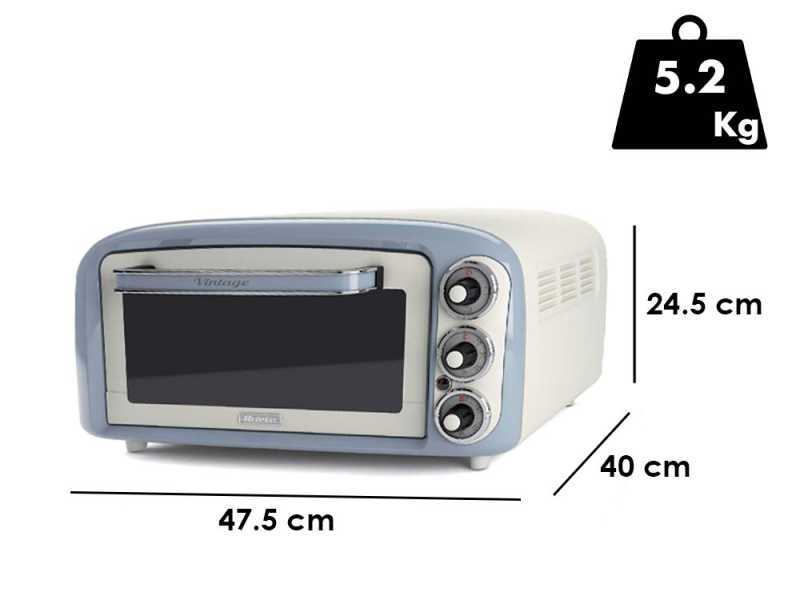 Ariete Vintage Minibackofen - 18 lt 1380W himmelblau