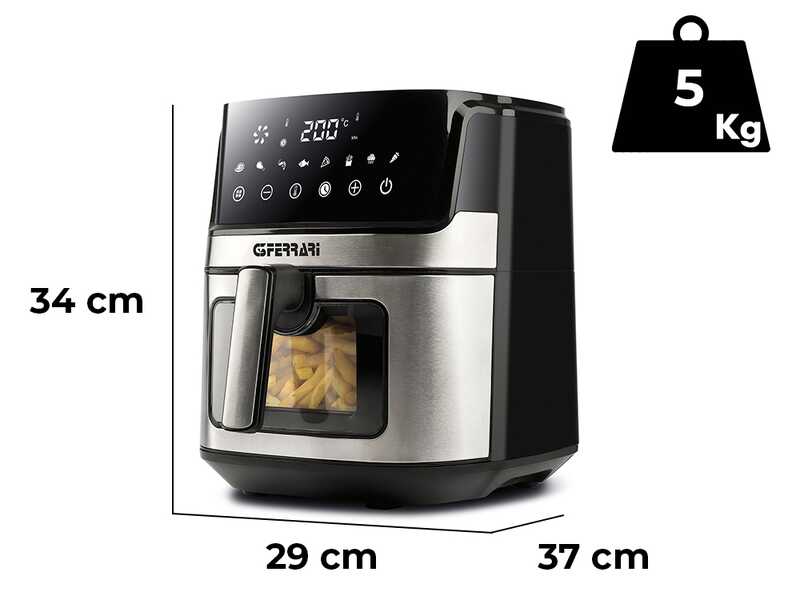 G3 Ferrari Friggisano Visual - Hei&szlig;luftfritteuse mit digitaler Anzeige