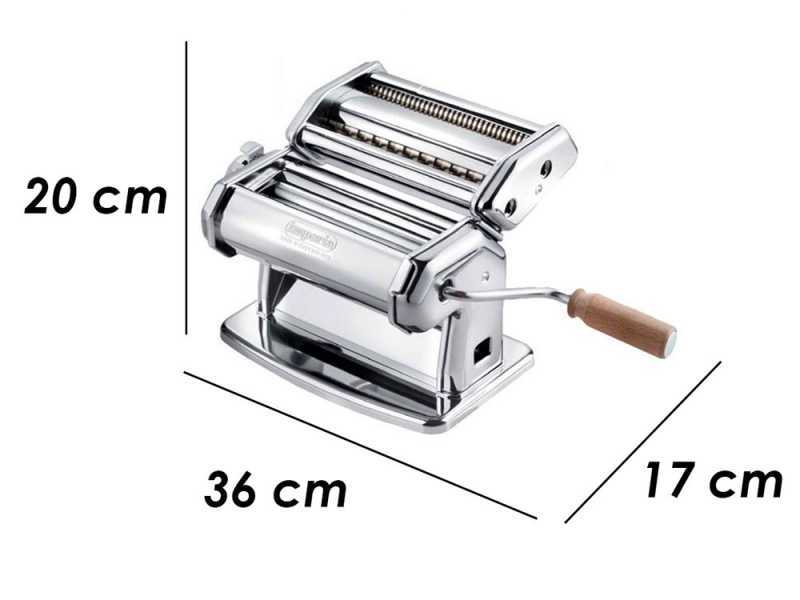 Imperia iPasta T. 6,5/12 mm Classica Ruvida - Manuelle Nudelmaschine aus Edelstahl
