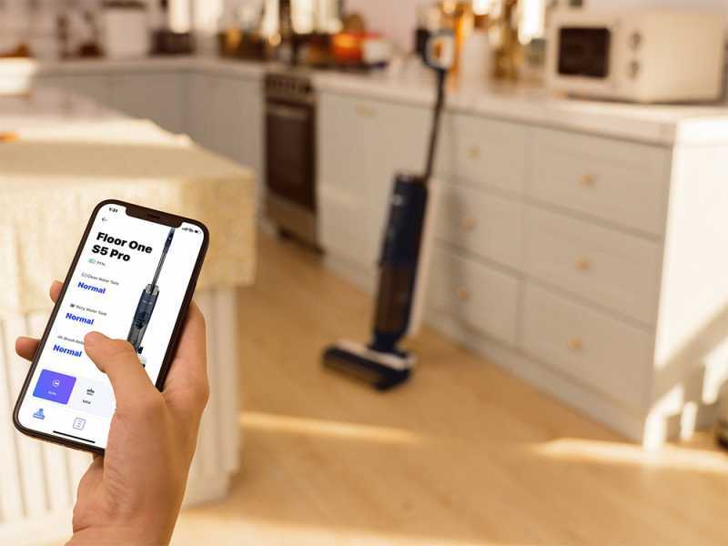 Tineco Floor One S7 Premium - Nass-/ Trockensauger Kabellos smart 3 in 1: Wischen, Abziehen und Saugen