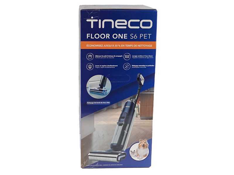 Tineco Floor One S6 Pet - Nass-/ Trockensauger Kabellos smart 3 in 1: Wischen, Abziehen und Saugen