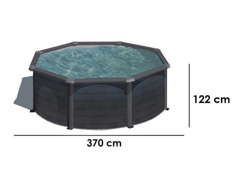 Gre Kea rund &Oslash;350 x 120 cm  - Stahlwandpool