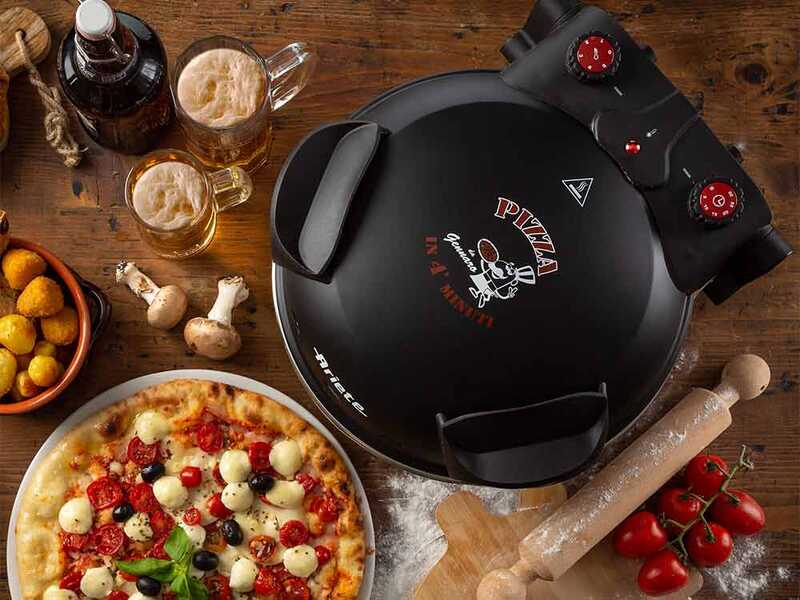 Ariete 0917 schwarz - Pizzaofen - Schamottstein