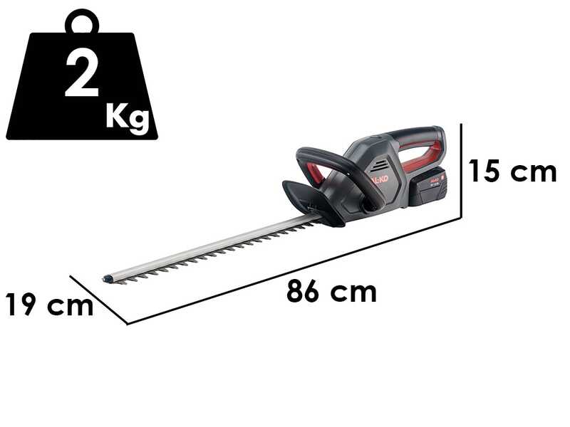 AL-KO Comfort HT 1845 - Akku-Heckenschere 18V/2,5Ah - 45 cm Schwert