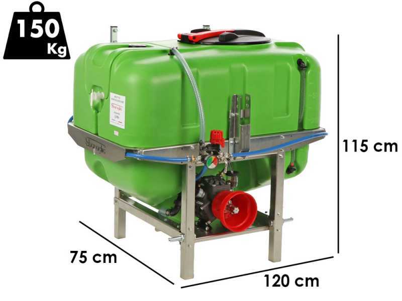 Sbaraglia Spray 400L - Kompakte Anbauspritze f&uuml;r Traktoren - Pumpe AR503