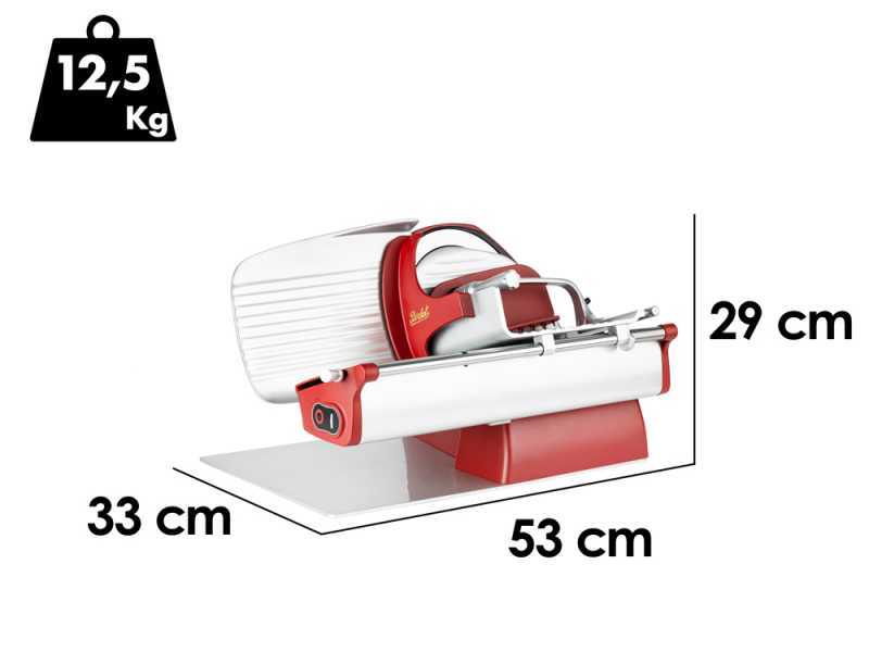 Berkel Home Line Plus 200 mattrot - Aufschnittmaschine mit 195 mm Klinge