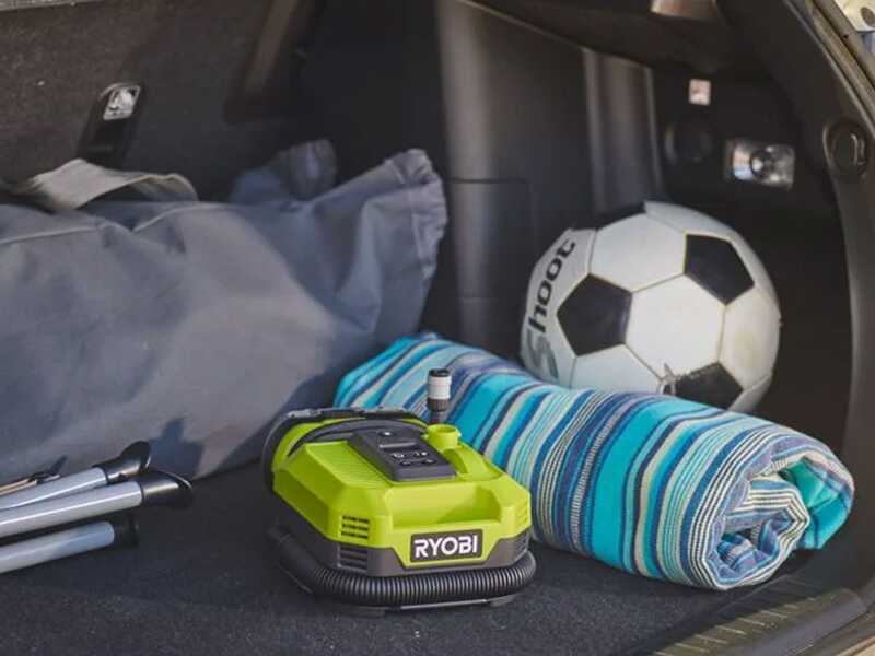 Ryobi RMI18-0 &ndash; Tragbarer Akku-Kompressor &ndash; 18 V &ndash; 2 Ah
