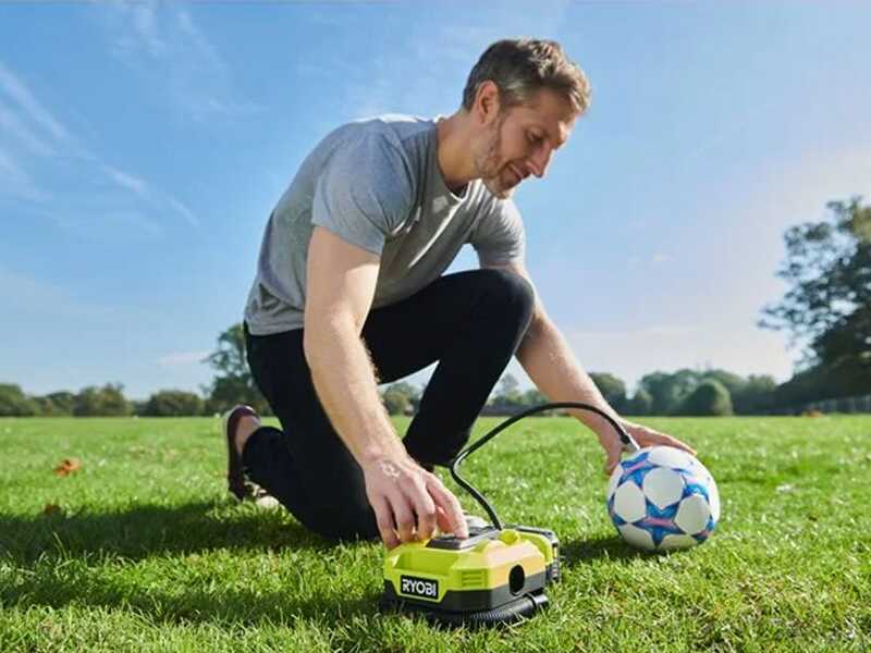 Ryobi RMI18-0 &ndash; Tragbarer Akku-Kompressor &ndash; 18 V &ndash; 2 Ah