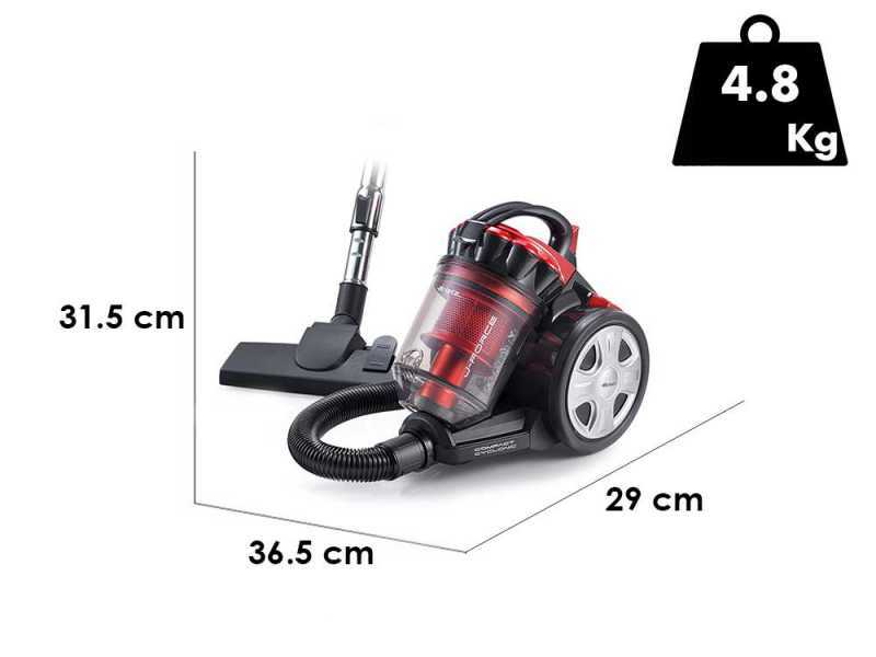 Ariete 2753 J-Force - Staubsauger mit Multi-Zyklon-Technologie - Beutellos -700 W
