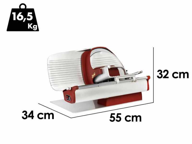 Berkel Home Line Plus 250 mattrot - Aufschnittmaschine Messer 250 mm