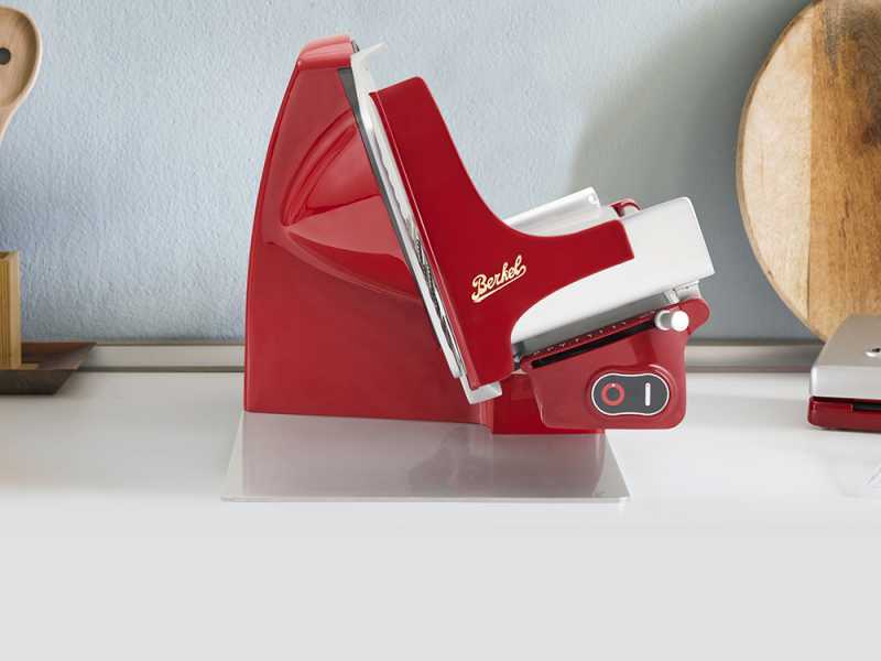 Berkel Home Line Plus 250 mattrot - Aufschnittmaschine Messer 250 mm