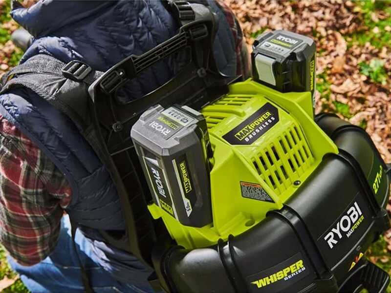 Ryobi RY36BPXB-0 - R&uuml;ckentragbarer Benzin-Laubbl&auml;ser - SOLO - ohne Akku und Ladeger&auml;t