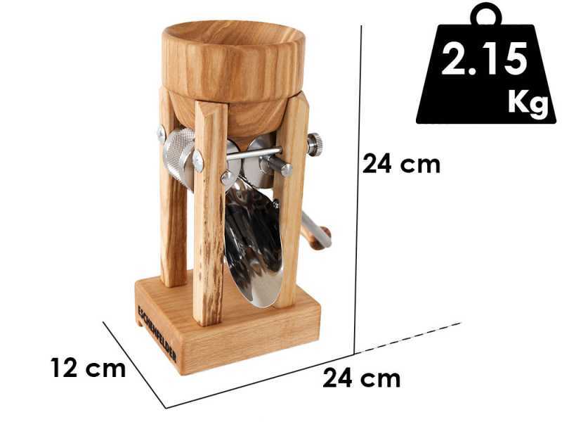 Eschenfelder e1210 150g - Manuelle Flockenquetsche mit Edelstahlwalzen