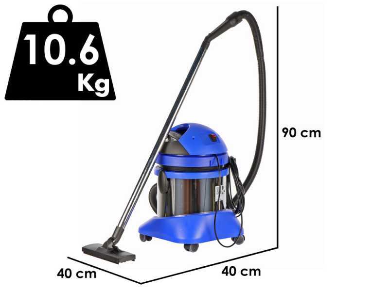 Annovi &amp; Reverberi 4100 - Nass- und Trockensauger - Edelstahlbeh&auml;lter 20 Liter - 1250W