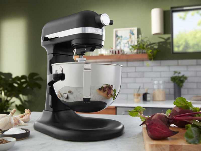 KitchenAid Heavy Duty 5KSM55SXX Mattschwarz &ndash; Spiralkneter