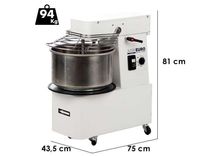 Mixer 3000 S Deluxe - Spiralkneter mit kippbarem Kopf - Teigmenge 24 kg