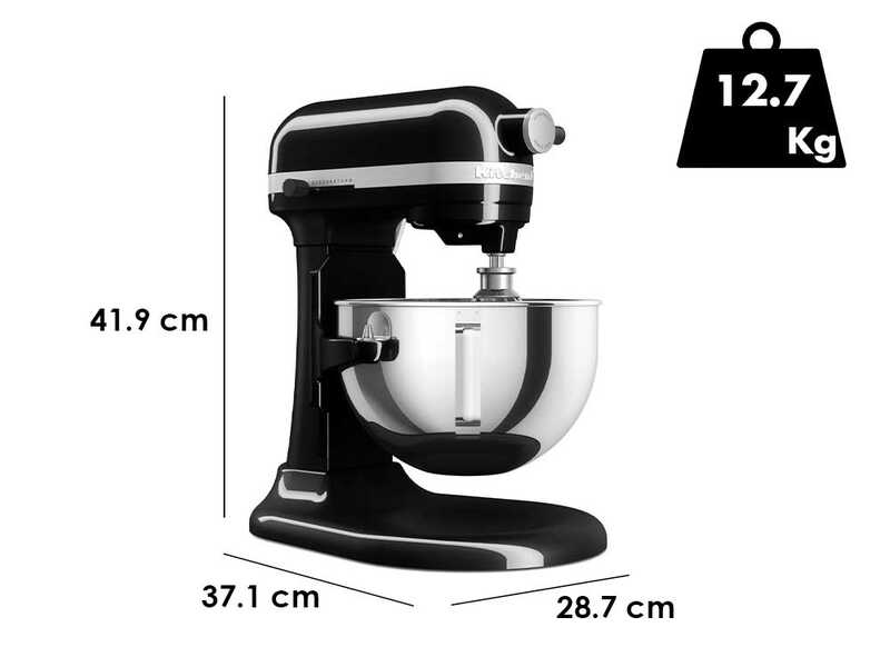 KitchenAid Heavy Duty 5KSM55SXX-EOB Onyx Schwarz - Spiralkneter