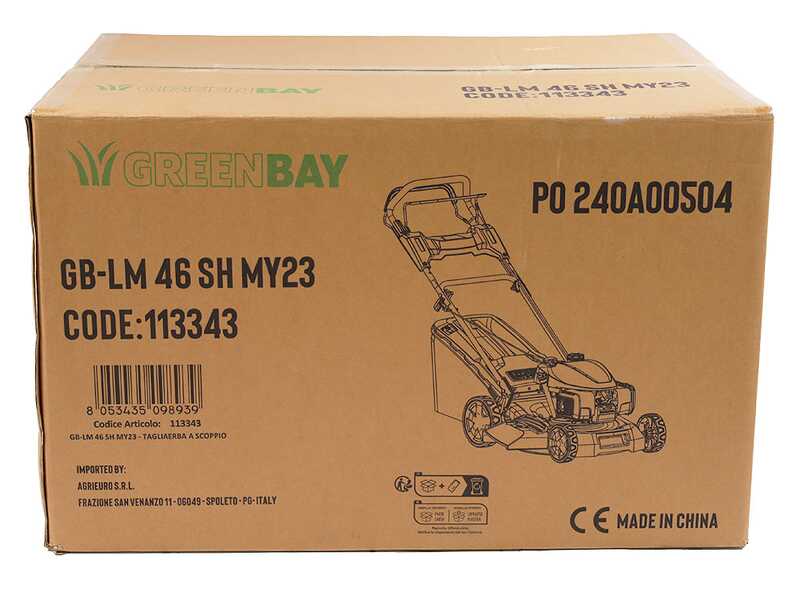 GreenBay GB-LM 46 SH - Selbstfahrender Rasenm&auml;her - 4 in 1 - Honda GCVx145 Motor