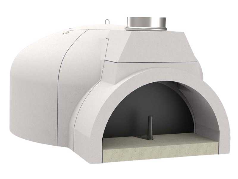 Edilmark FP 100N - Einbau-Holzbackofen mit Backfl&auml;che &Oslash; 100 cm - f&uuml;r 5 Pizzen