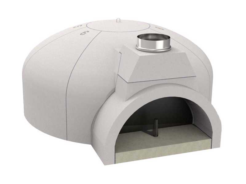 Edilmark FP 120N - Einbau-Steinbackofen mit Backebene &Oslash; 120 cm - Backkapazit&auml;t 8 Pizzen