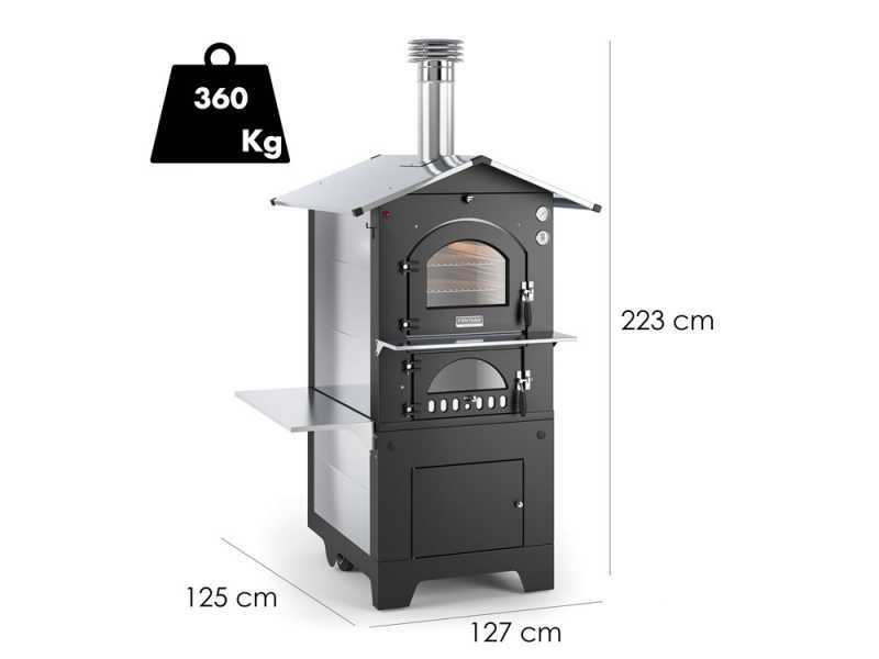 Holzbackofen f&uuml;r den Au&szlig;enbereich Fontana Gusto 80X54 cm