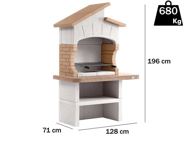 Palazzetti Lido - Grillkamin f&uuml;r Holz und Holzkohle